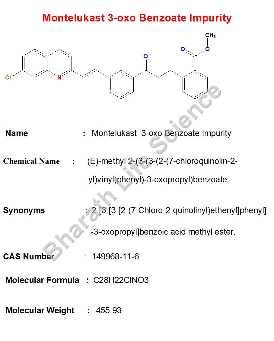 Montelukast  3-oxo Benzoate Impurity